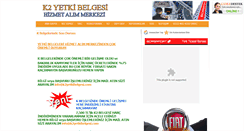 Desktop Screenshot of k2yetkibelgesi.com